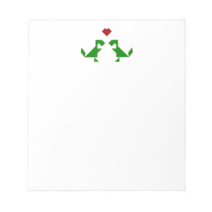 Bloco De Notas T-Rex apaixonado (Tangramosaurus Rex)