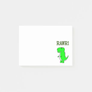 Bloco De Notas T-Rex RAWR bonito e com raiva