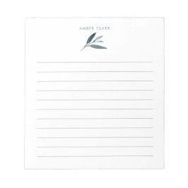 Bloco De Notas Tabagismo Botânico | Vinculado