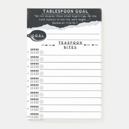 Bloco De Notas Tablespoon Goals List
