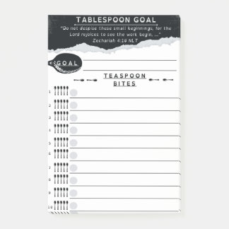 Bloco De Notas Tablespoon Goals List