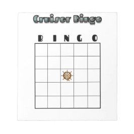 Bloco De Notas Tabuleiro de Bingo de Cruzeiro Personalizável