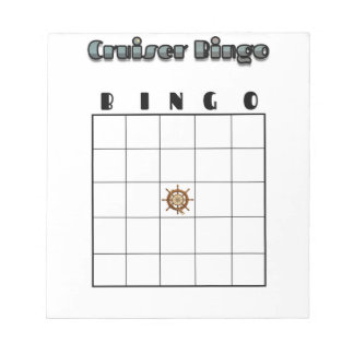 Bloco De Notas Tabuleiro de Bingo de Cruzeiro Personalizável