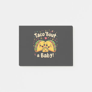 Bloco De Notas Taco 'Bout a Baby Pregnancy Tao Cinco de Mayo'