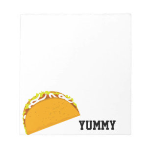 Bloco De Notas Taco saboroso