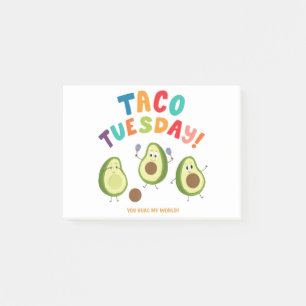 Bloco De Notas Taco Terça-feira!Abacates