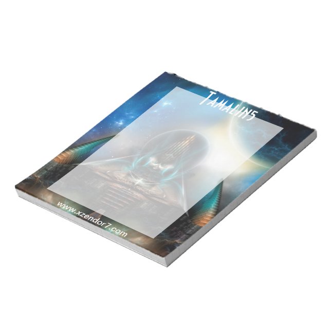 Bloco De Notas Tamalin 5 Science Fictal Fractal Trabalho de arte (Invertido)