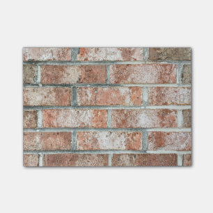 Bloco De Notas Tan De Fundo Do Muro Vermelho Grunge Brick Brown
