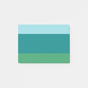 Bloco De Notas Tanager Turquesa, Azul Teal e Verde Kelly Horiz