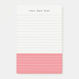 Bloco De Notas Tangerina Cor-de-Rosa Simples Moderna