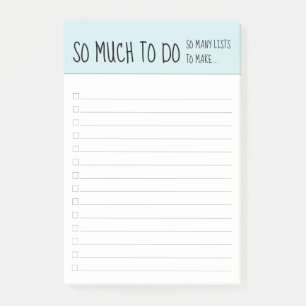 Bloco De Notas Tanta coisa engraçada para fazer lista