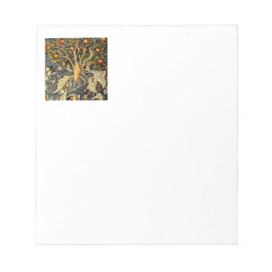Bloco De Notas Tapeçaria de Pássaros e Flores de William Morris