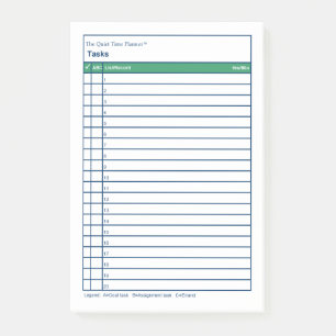 Bloco De Notas Tarefas Quiet Time Planner™ - Notas pós-Ti®
