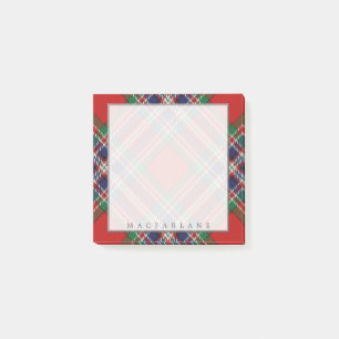 Bloco De Notas Tartan escocês régio de MacFarlane do clã