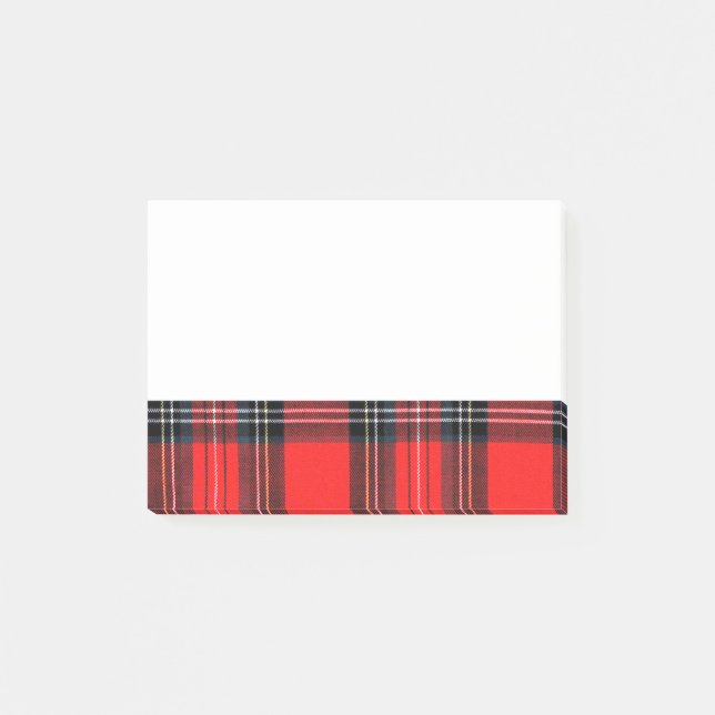Bloco De Notas Tartan real do vintage (Frente)