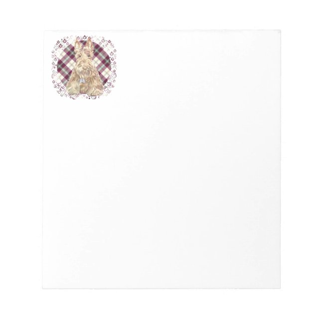 Bloco De Notas Tartan Scottie Trigo (Frente)