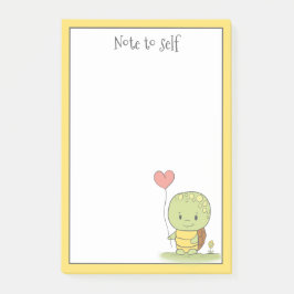 Bloco De Notas Tartaruga Com Balão Personalizado