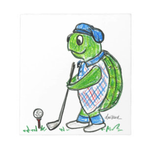 Bloco De Notas Tartaruga do golfe