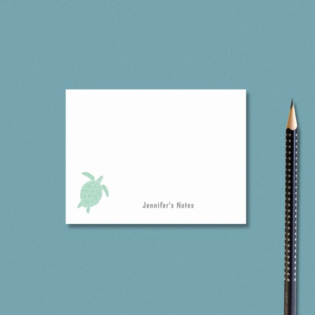 Bloco De Notas Tartaruga marinha (Sea Turtle Post-it Notes)