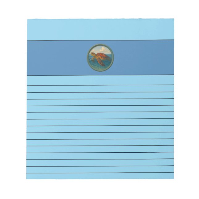Bloco de Notas Tartaruga Marinha (Frente)