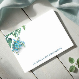 Bloco De Notas Tartaruga Marinha Tropical