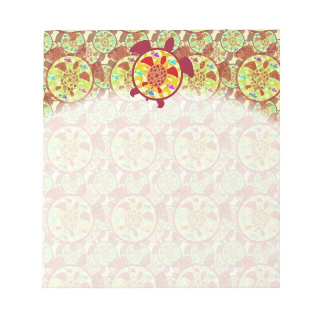 Bloco De Notas Tartaruga No Bloco De Tartaruga (Frente)