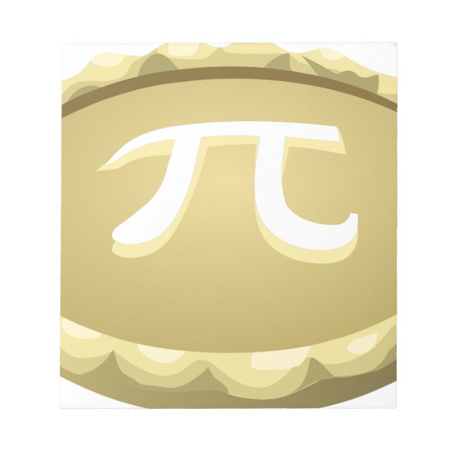 Bloco De Notas tarte de pi-dia feliz (Frente)