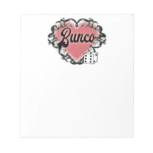 Bloco De Notas tatuagem do coração do bunco