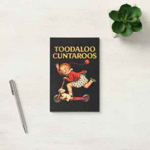Bloco De Notas Tchau Cuntaroos Engraçado Sarcástico Humor Retrô