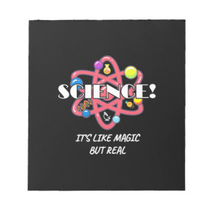 Bloco De Notas Teacher Chemistry Science Is Like Magic But Real