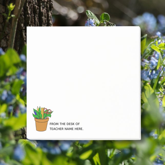 Bloco De Notas Teacher Notes with Name Personalization  (Criador carregado)