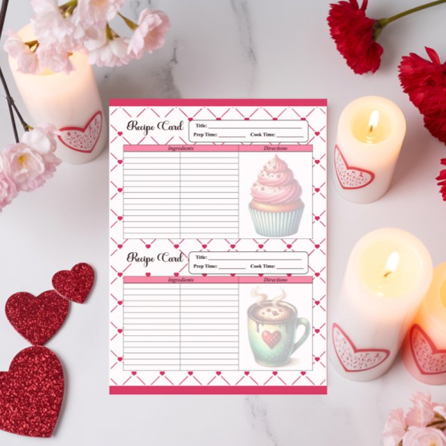 Bloco De Notas Teacup Cuties_ Cartões de receita (Criador carregado)