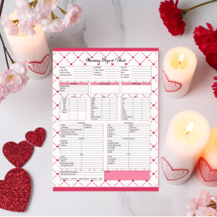 Bloco De Notas Teacup Cuties _ Folha de Relatório de Enfermagem