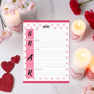 Bloco De Notas Teacup Cuties _ Folha SBAR de Enfermagem