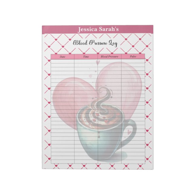 Bloco De Notas Teacup Cuties_Log de Pressão Arterial (Invertido)