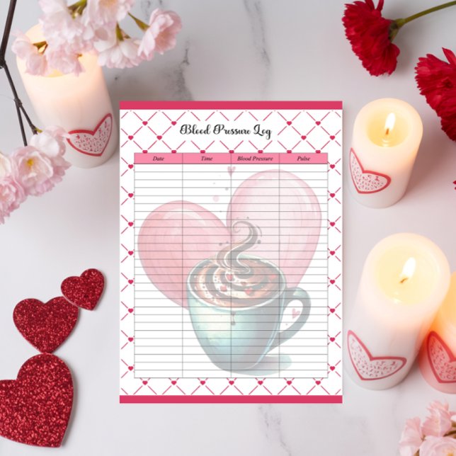 Bloco De Notas Teacup Cuties_ Log de Pressão Arterial (Criador carregado)