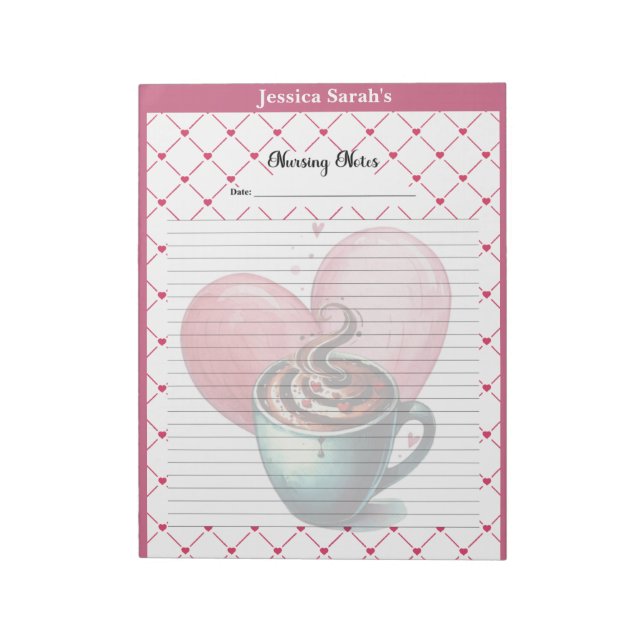 Bloco De Notas Teacup Cuties_ Nuring Notes Notepad (Invertido)