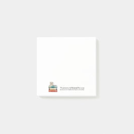 Bloco De Notas Teacup em nota de pilha de livros