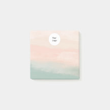 Teal de Pêssego Elegante Moderno Texturado