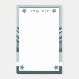 Bloco De Notas Teal e Azul Claro