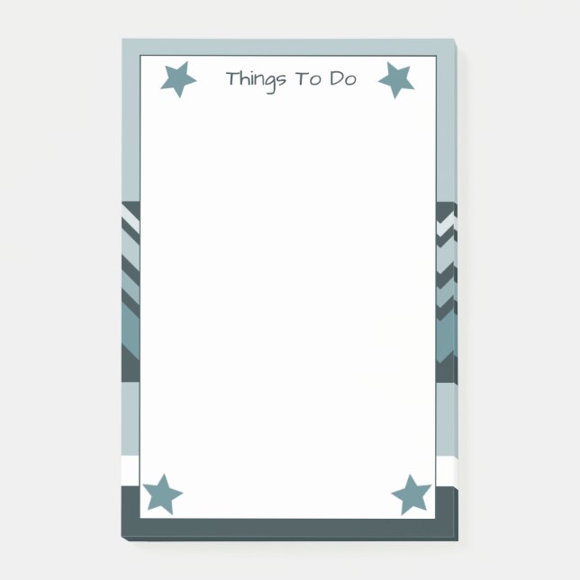 Bloco De Notas Teal e Azul Claro (Frente)