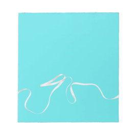 Bloco De Notas Teal e Faixa de Opções