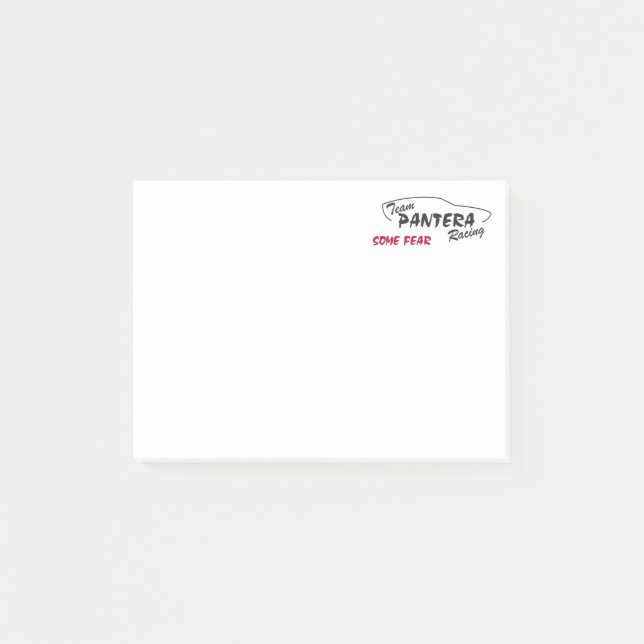 Bloco De Notas Team Pantera Racing Post-it® Notes (Frente)