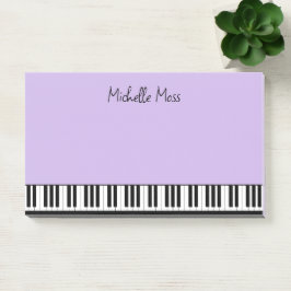 Bloco De Notas Teclado Piano Musical Simples, Pálido Roxo