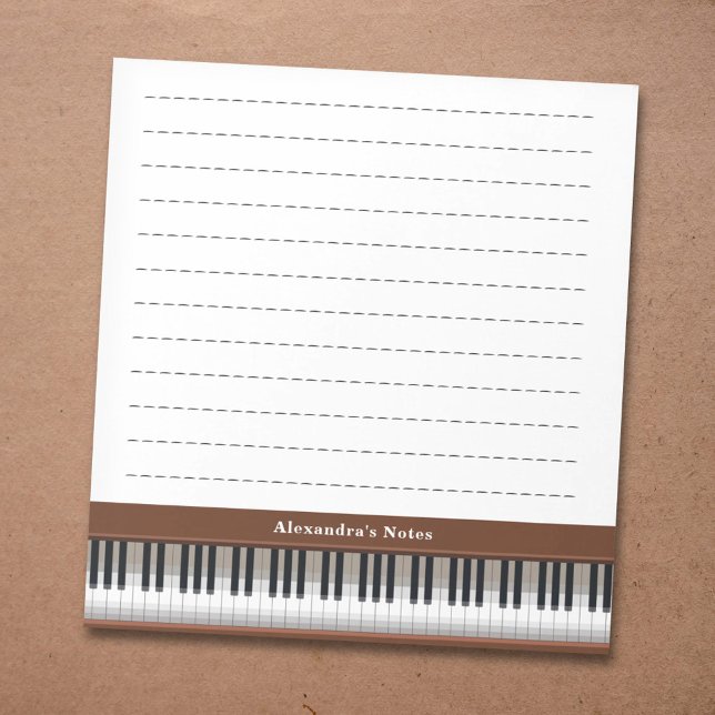 Bloco De Notas Teclas do Piano (Piano Keys Notepad)