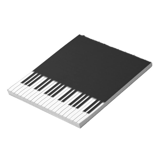 Bloco De Notas Teclas do teclado do Piano (Invertido)