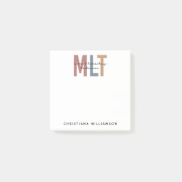 Bloco De Notas Técnico de Laboratório Médico MLT Personalizado