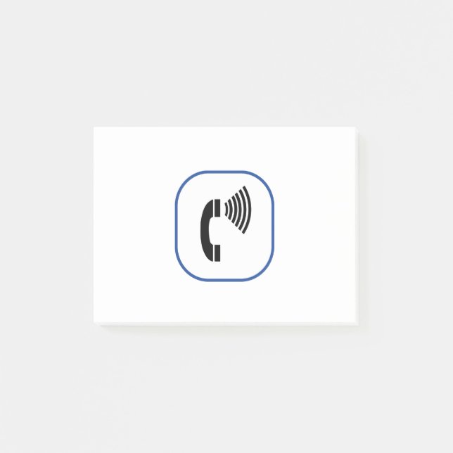 Bloco De Notas Telefone de controle de volume (Frente)