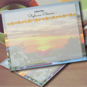 Bloco De Notas Telhado Sunset 2295