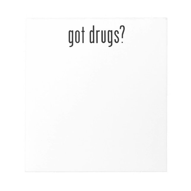Bloco De Notas tem drogas? (Frente)